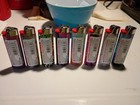 Bic Classic Multicolor Disposable Lighters Lot Of 8 Artistic Designs  lot 104 