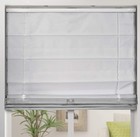 Thermal Room Darkening Fabric Roman Shades Color  Light Gray Size  36  W X 60 