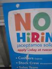 Toys R Us Now Hiring  Store Exclusive Display Sign Super Rare 28x22 Geoffrey 