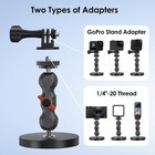 Magnetic Camera Mount For Gopro 13 12 11 Dji Akaso With 360   Rotation Ball Head