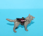 Playmobil Medieval Castle Gray Wolf Figure With Red Eyes