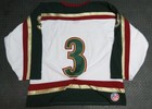 2000-01 Brian Bolf New Haven Knights Game Used Worn Uhl Hockey Jersey 