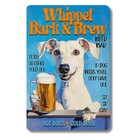 Whippet Beer Bar Sign Bark   Brew Dog Funny Metal Tin Man Cave Wall Art Handmade