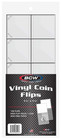 Double Pocket Vinyl Coin Flips With Paper Insert   2x2 Coin Holders For Easy    