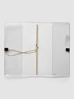 Cloth   Paper A5 Slim Travel Notebook Cover - Transparent