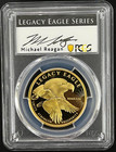 2024 Cook Islands 1 Oz Gold Legacy Eagle Pcgs Pr-70 Dcam Michael Reagan Signed