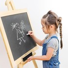 Chalboard Chalk 24 Pack White Chalk  Thin Chalks For Chalkboard With 1 Felt Eras