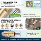 20pcs Stainless Steel Rabbit Water Feeder Automatic Rabbit Drinker Nipple Easy