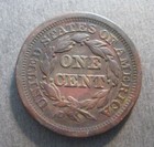 1853 Braided Hair Large Cent  -    Nice Details   Color   -  p1602 