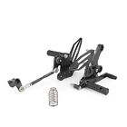 Cnc Aluminum Rearsets Footpegs Black For Kawasaki Z400   Ninja 400 2018 - 2022