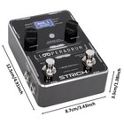 Strich Pedal Effect Stereo Looper With Adapter Built-in Versatile Drum Machine