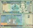 Fiji 2-50 Dollars 5 Pieces Set  2002  P-104-108a  Unc