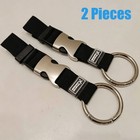 2 Pcs Add A Bag Luggage Strap  Black Heavy Duty Adjustable Suitcase Belt Travel