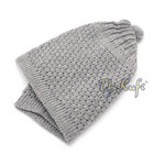 Gray Turkish Warm Knit Skull Caps - Weave Stretchy Soft Warm Beanie Hat