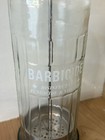 Vintage Barbicide Jar Glass Barber s Shop Decor Comb Storage Disinfectant Bottle
