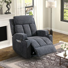 Canmov Manual Recliner Chair With Massage   Heat  Recliner Chair With Cup Holder