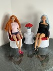       handmade 1 6 Scale Lot Of  2 Chairs   Table For Fashion Dolls 3d Printed      new