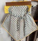 Vintage Clothes Pin Bag Holder Hanger Mid Century Calico Retro Dress Farmhouse