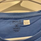 Polo Ralph Lauren Mens Custom Fit Crewneck T-shirt Blue Yellow Pony S 6 10