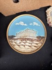 Vintage Terracotta Greek Souvenir Plate Acropolis Wall Decor