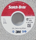 New 3m Scotch-brite Exl Deburring Wheel  6 X 1 X 1  8a Med Grade