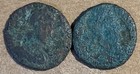 2  Ancient Roman Coins  W  Ave  Details    Lot  485  