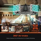 Abestorm 360   Intake Air Filte 1350 Cfm Woodworking Hanging Air Purifier 1700 Sq