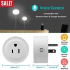 Wifi Smart Mini Plug Outlet Remote Control Timer Switch Socket Alexa Google Home