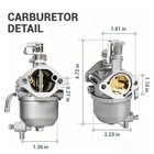 Carburetor Kit For Kawasaki 13hp Fj400d Engine - Compatible With Ezgo Rxv