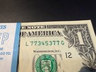1 Pack Of  1  one Dollar  Bills -bep-100 Unc With Triple Bookends 