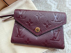 Louis Vuitton Monogram Empreinte Victorine Wallet Burgundy New