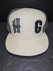 New  Headgear Homestead Grays Baseball Cap Hat Black Negro League 100  Wool Sz 8