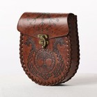 Medieval Mens Viking Bag Halloween Viking Symbol Larp Sca Waist Pouch Buckle