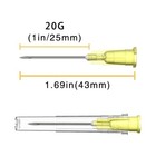 20 Gauge 1 Inch Needle  100pack  luer Lock Industrial 20g-1 In 25mm 