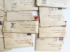 Wwii Letter Lot Military Correspondence Ephemera Christmas Menu 1941-43 Censored