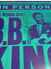 B b  King Blues Legend Signed 13 5 X 22 5 Tour Poster  Photo Proof Of Signature 