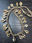 Himalayan Cowrie Shell Necklace - Vintage Tibetan Tribal Amulet Ethnic Jewelry