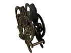 Vintage Jewish Menorah Star Of David Israel Golden Brass Napkin Holder Jerusalem