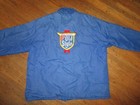 Vtg 70s 80s Old Style Beer Nylon Jacket Windbreaker Coat Front Back Patches Xl