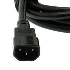 1 3 4 6 8 10 Ft Power Extension 14awg Cord Cable Iec320 C13 To C14 Sjt 3-prong