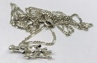 4 4g 925 Sterling Silver Mini Figaro Link Horses Mother Child 20    Marked Fine