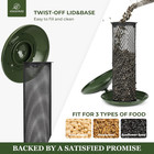 All Metal Mesh Bird Feeder Outdoor Hang For Sunflower Seeds Mealworms 2 5lb Tray