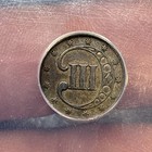 1853 3cs Three Cent Silver -   anacs Ef 40   Beautiful Toning