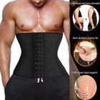 Men Breathable Slim Waist Trainer Corset Belt Fat Burner Weight Loss Body Shaper