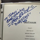 Gotham Show Signed Pilot Script By Cast Members Dc Comics