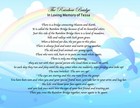 Pet Memorial Poem Rainbow Bridge Personalized Unframed Art Print Gift Dog  Cat