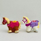 Fisher-price Little People Lot Of 2 Disney Princess Horses Toy Sounds Whinnytrot
