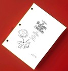 Tim Burton The Nightmare Before Christmas Reprint Signed Movie Script 131 Pages