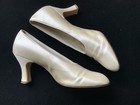 1930   s Satin Bridal Shoes  Antique Vintage Size Unknown