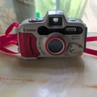 Canon Sure Shot Wp-1 35mm Film Camera Gray red